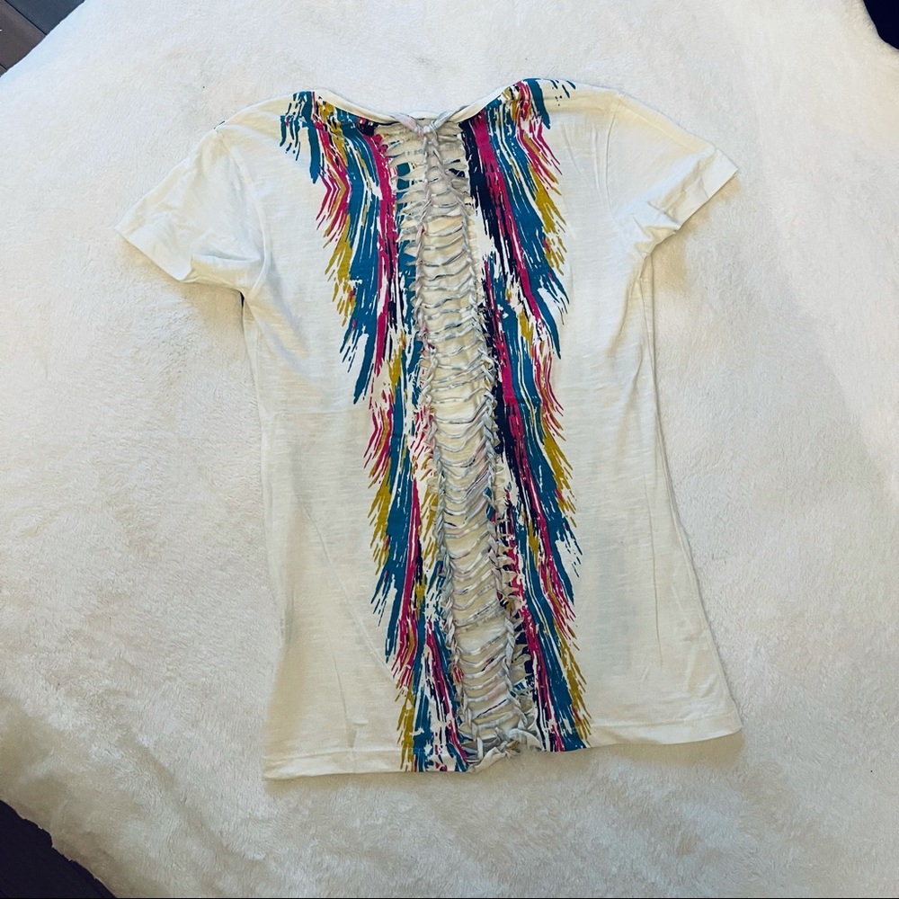 NEW Open Back Pattern T-Shirt - Picture 13 of 14